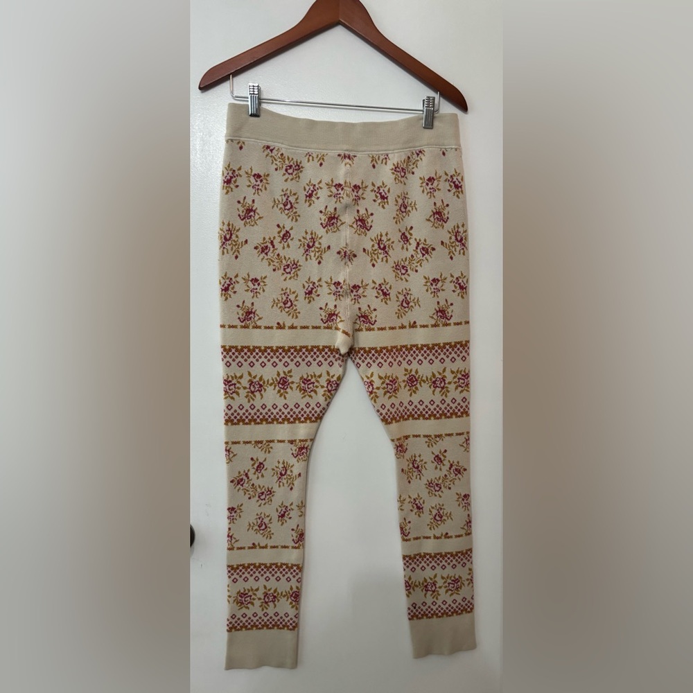 Intimately Free People Fair Isle Boho Hippie Festival Sweater Leggings Pants S